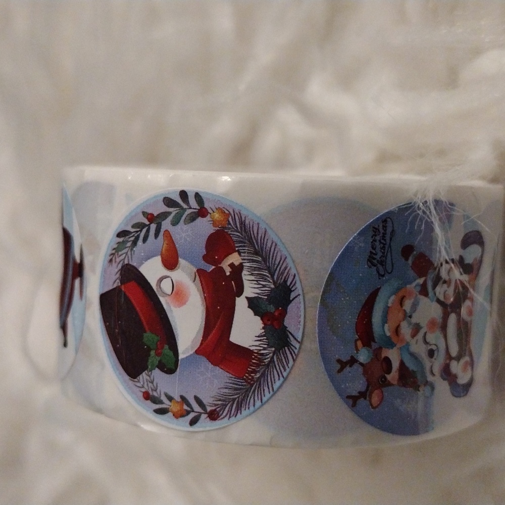 500 CHRISTMAS Thank you stickers